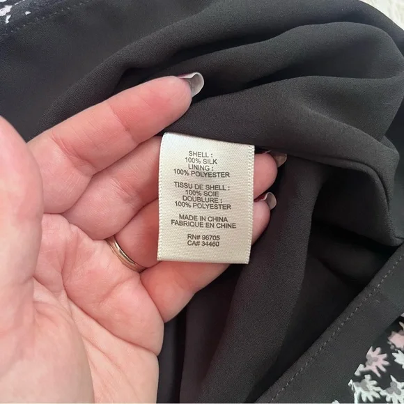 Rebecca Taylor floral silk drawstring waist mini dress - Picture 8 of 9